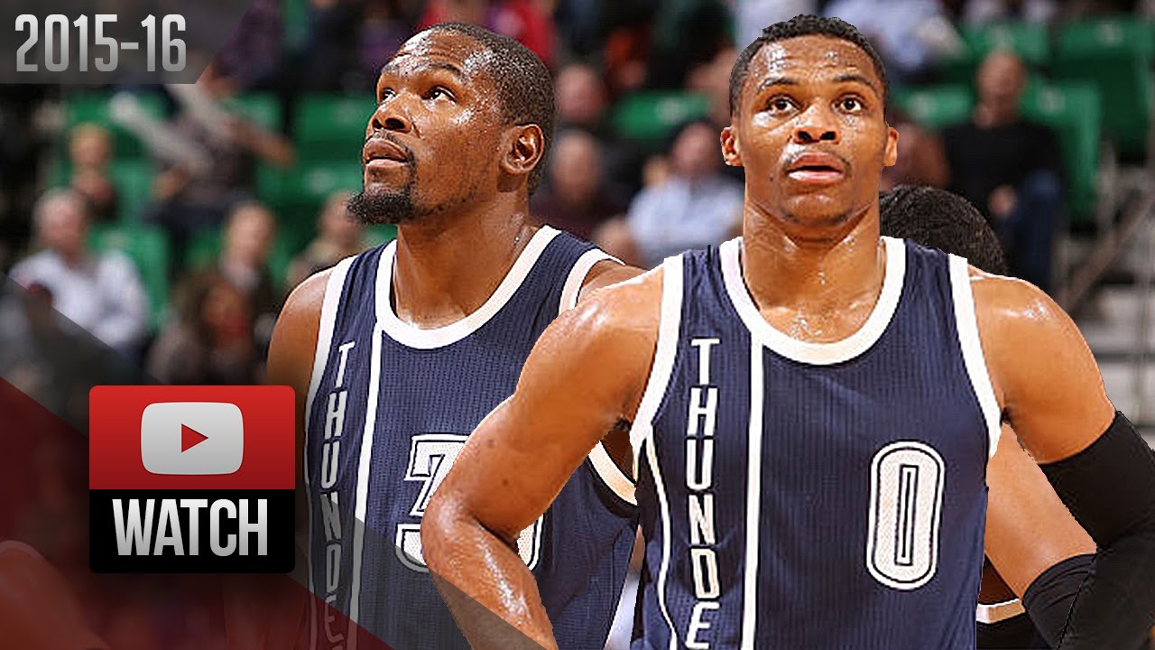 Russell Westbrook & Kevin Durant Full Highlights at Jazz (2015.11.23) - OKC Feed