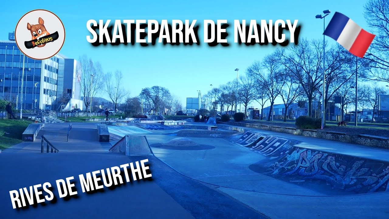 Skatepark de Nancy - Rives de Meurthe 🇫🇷 | Ride en conditions hivernales (POV)