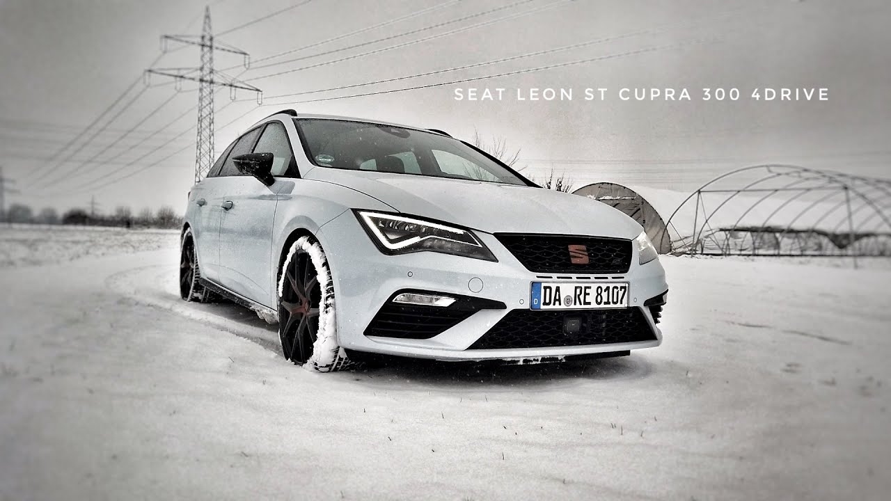 That's why we love winter - 2020 SEAT Leon ST Cupra 300 4Drive - snow fun, look, drift, *carporn*