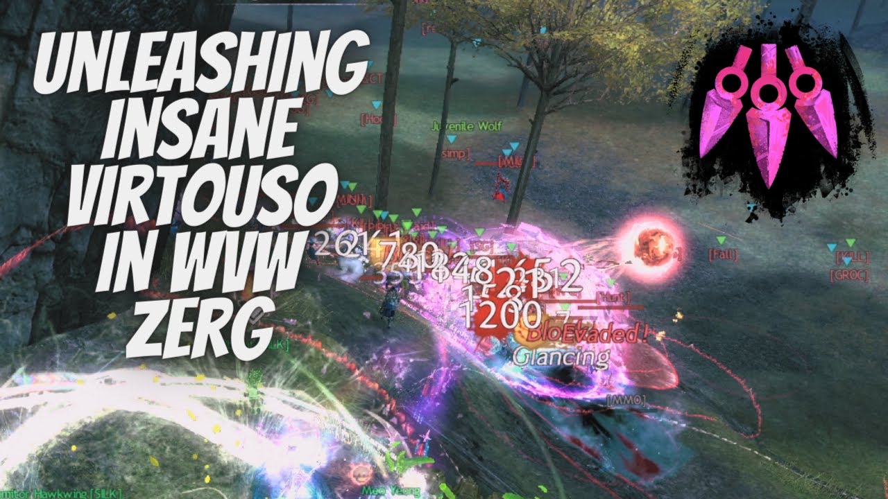Unleashing Insane Solo Mesmer Virtouso in Massive Zerg GW2 WvW 2023