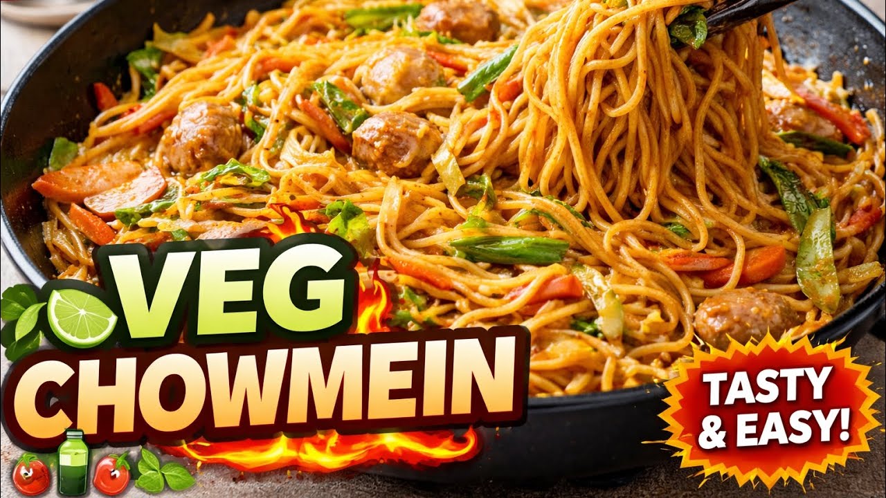 Tasty Veg Chowmein|street Style Chowmein Recipe |Easy Noodles RecipeMarket Jaisi Veg Chowmein Recipe