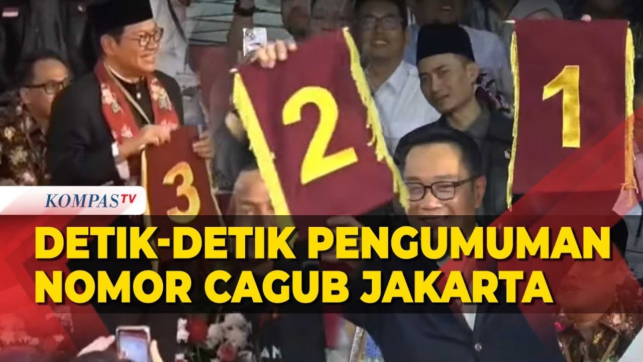 [FULL] Detik-detik Pengumuman Nomor Urut Cagub Cawagub Pilkada Jakarta