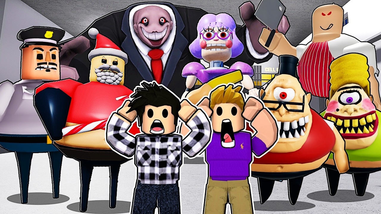 100 ÉVASIONS ÉPIQUES dans Chaque Obby Terrifiant de Mr. Funny Dummy, Barry's Prison, Rainbow Friends