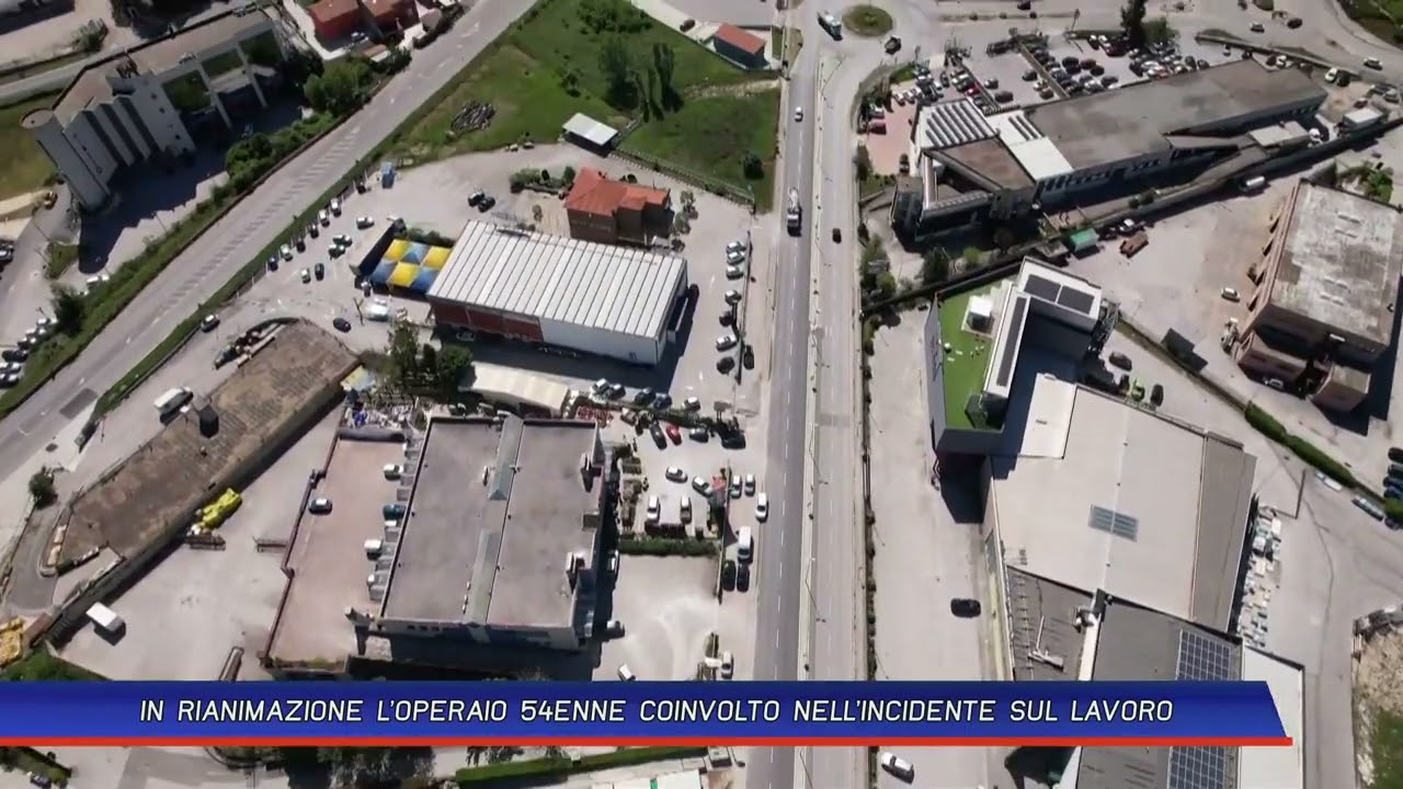 IN RIANIMAZIONE L’OPERAIO 54ENNE COINVOLTO NELL’INCIDENTE SUL LAVORO