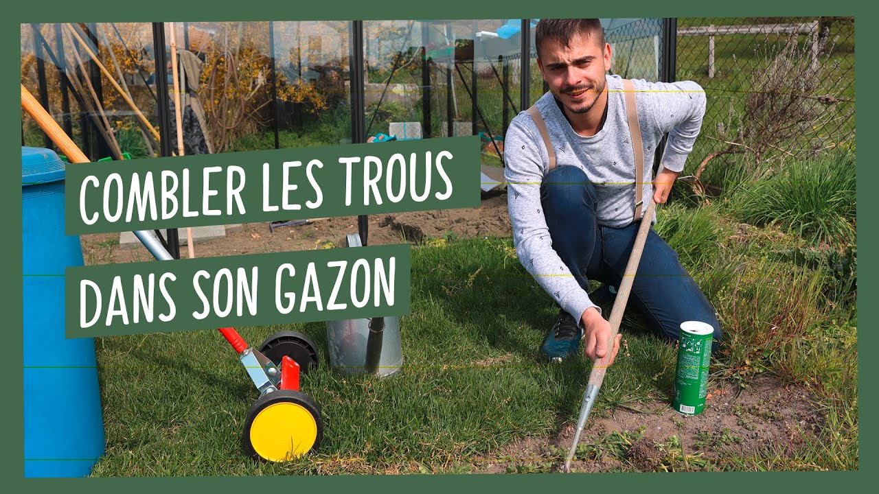 R&eacute;parer les trous dans le gazon, comment faire ?