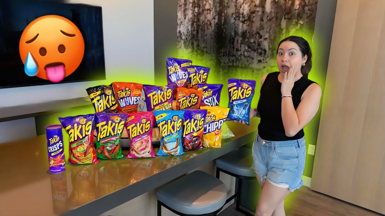 Trying All The Takis Flavors! 🔥