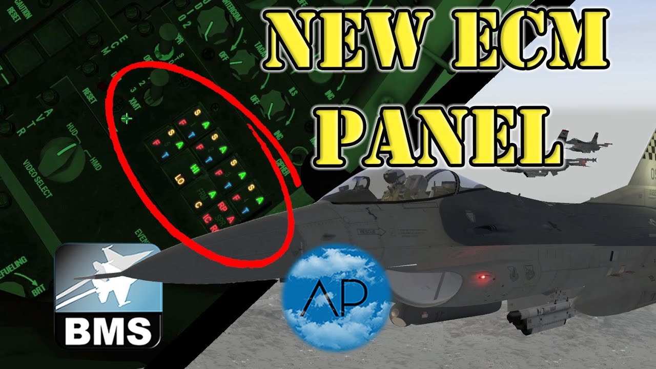 Falcon BMS 4.37 | NEW ECM PANEL Beginner TUTORIAL |  Part 1