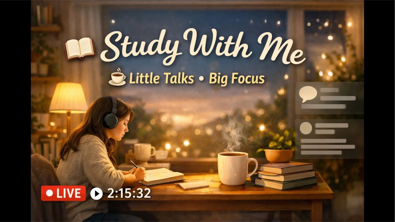 Live Study With Me 💬📖 | Study + Talks