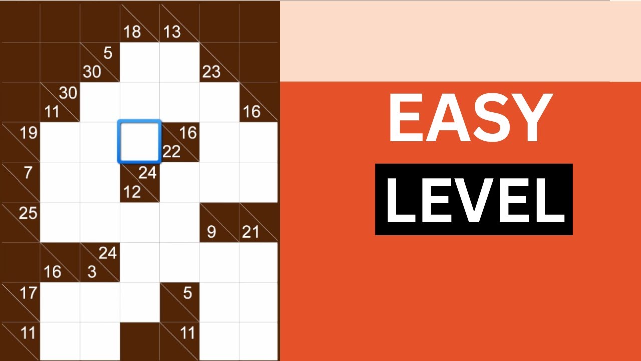 Easy Level Kakuro #3 | Easy Level