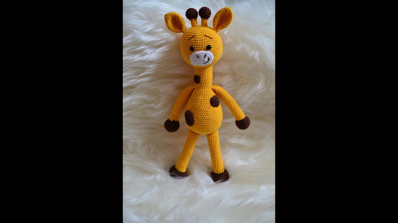 Amigurumi Zürafa Tarifi ve Yapımı - 1. Bölüm (Kafa) #amigurumizürafa