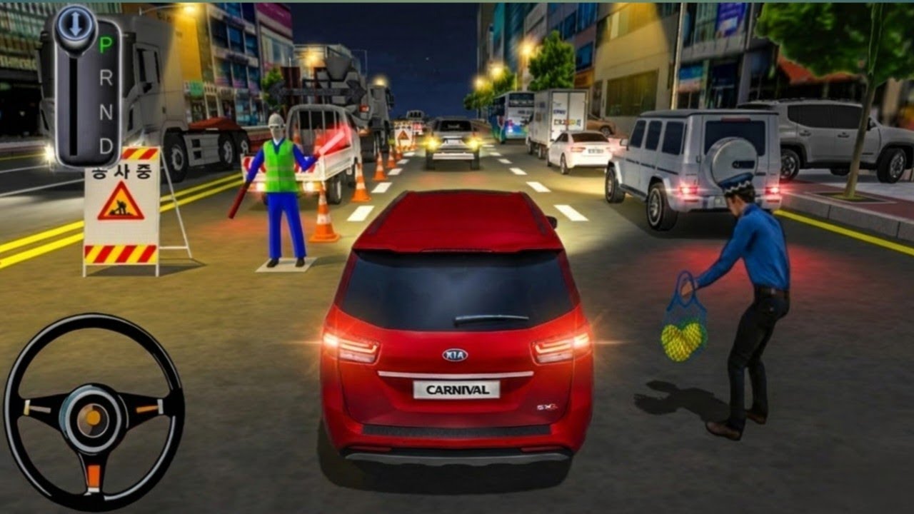 New MPV kia carnival Car parking & city road driving–3d driving class game 2025#cardrivingschoool