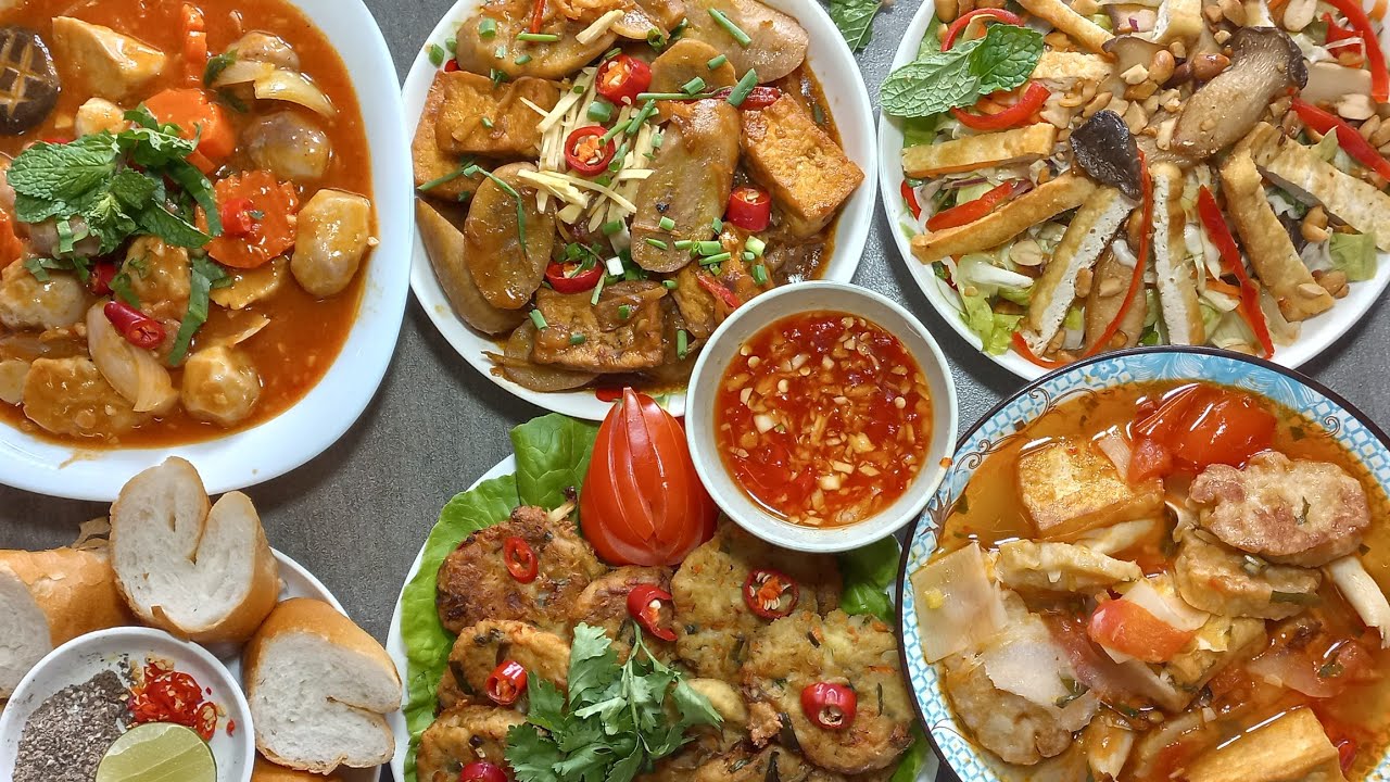 làm theo yêu cầu.năm món chay đơn giản đải tiệt.