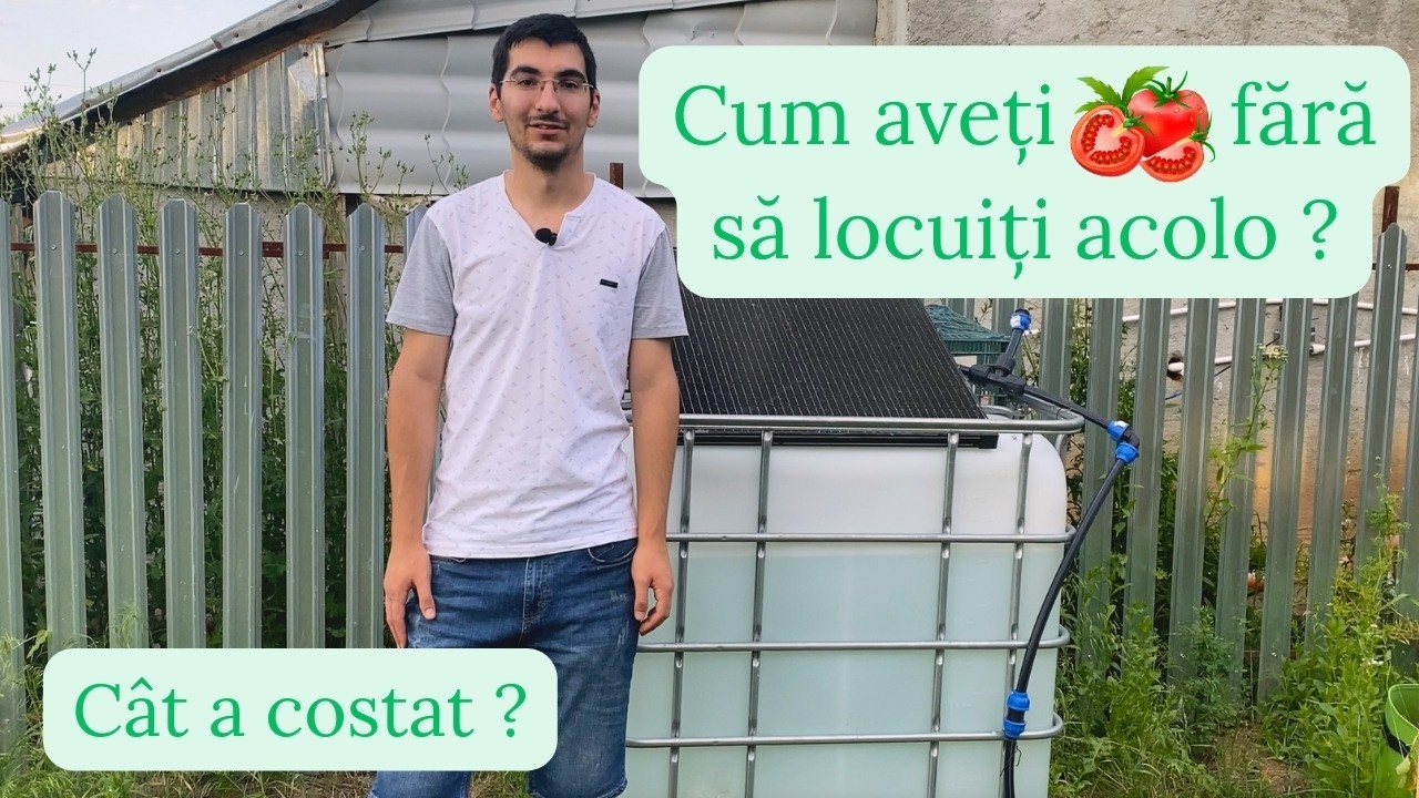 Ne-am luat o grijă de pe cap | Irigații prin pricurare cu panou fotovoltaic