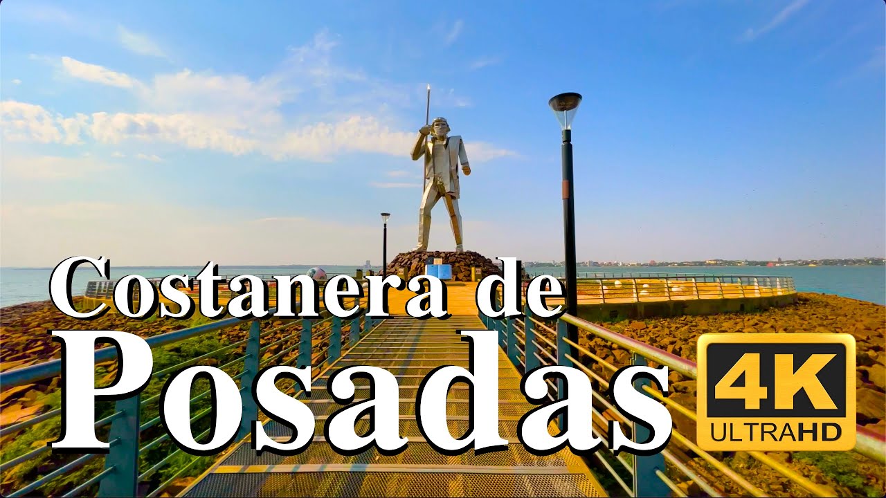 [4K] Caminando por la costanera de Posadas 🇦🇷