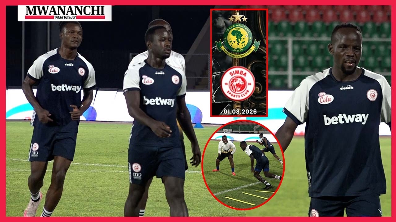 SIMBA YAFANYA KUFURU MAZOEZINI NEW AMAAN USIKU, GUEYE, CHAMA WAONGEZA MZUKA  KUIKABILI YANGA KESHO