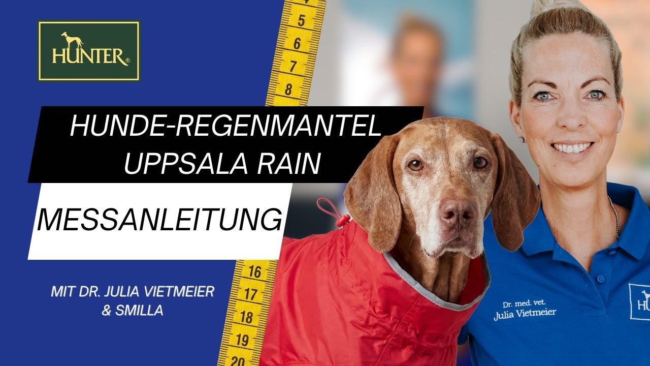HUNTER | Messanleitung | Hunde-Regenmantel UPPSALA RAIN