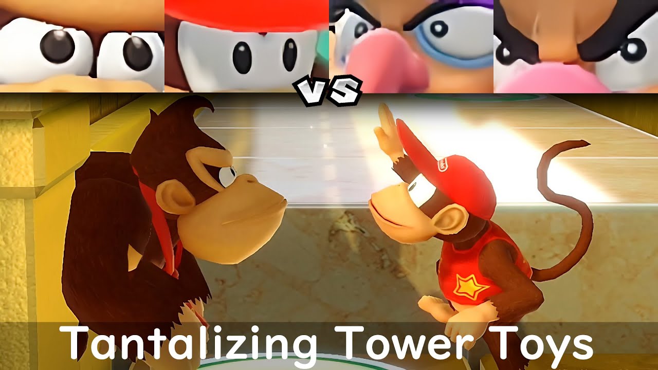 Super Mario Party Donkey Kong and Diddy Kong vs Waluigi and Wario #91