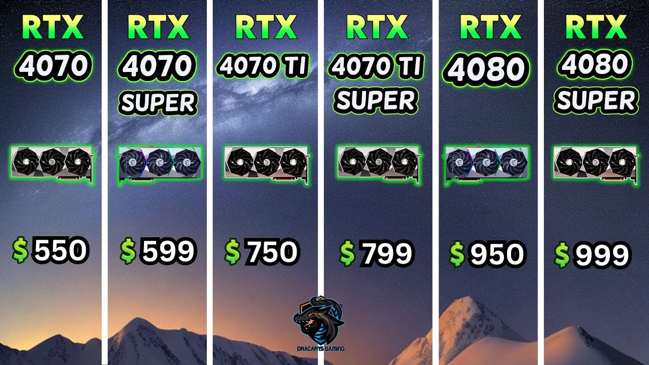 RTX 40 Super Series Test - RTX 4070, 4070 Super, 4070 Ti, 4070 Ti Super, 4080, 4080 Super Gameplay