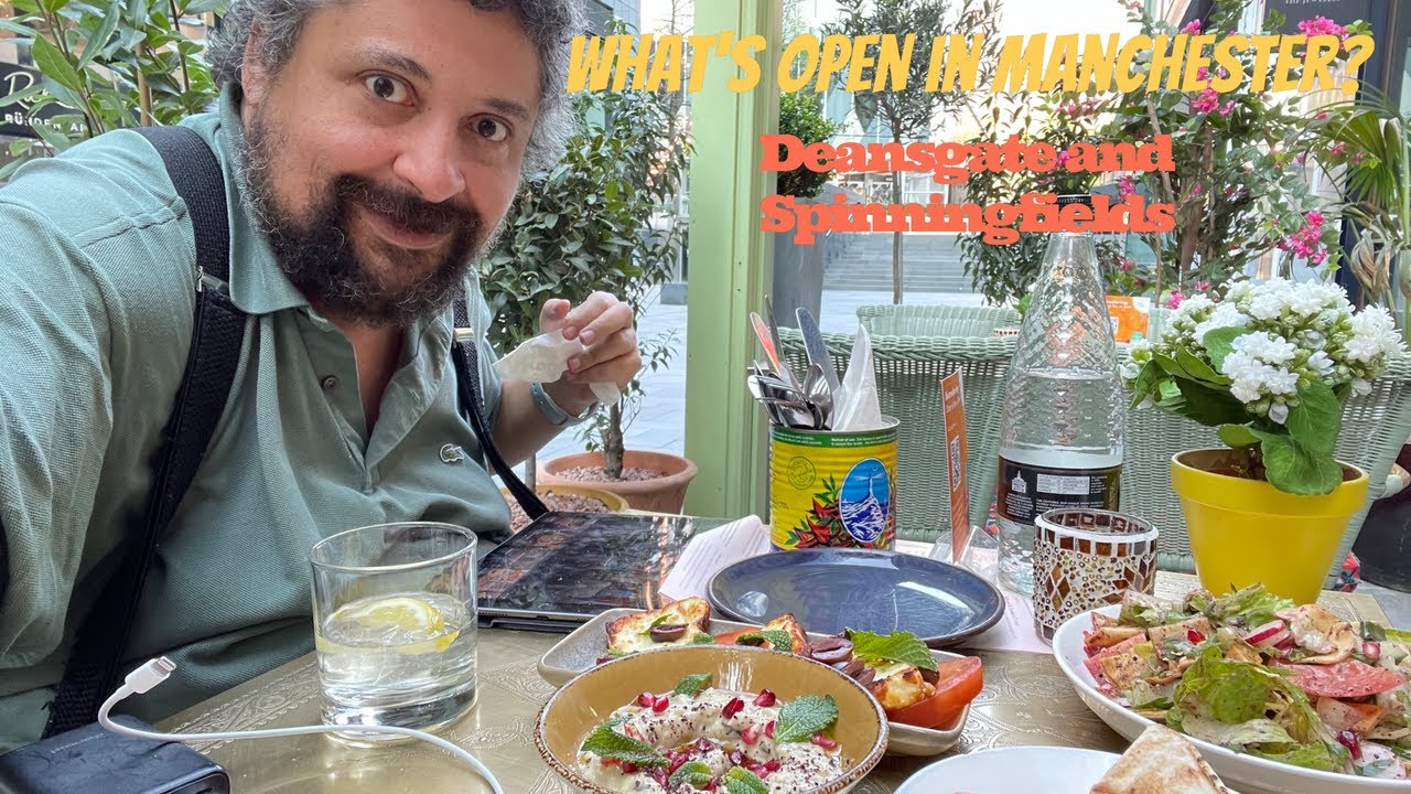 What's open in Manchester:Deansgate . Mutton checks it out! Plus Lebanese 🇱🇧 food review