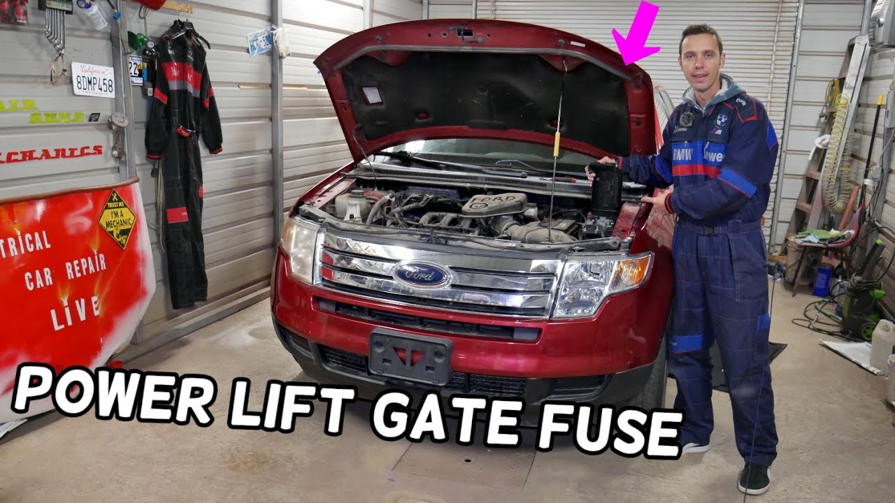 FORD EDGE POWER LIFTGATE FUSE LOCATION REPLACEMENT. TRUNK LID FUSE