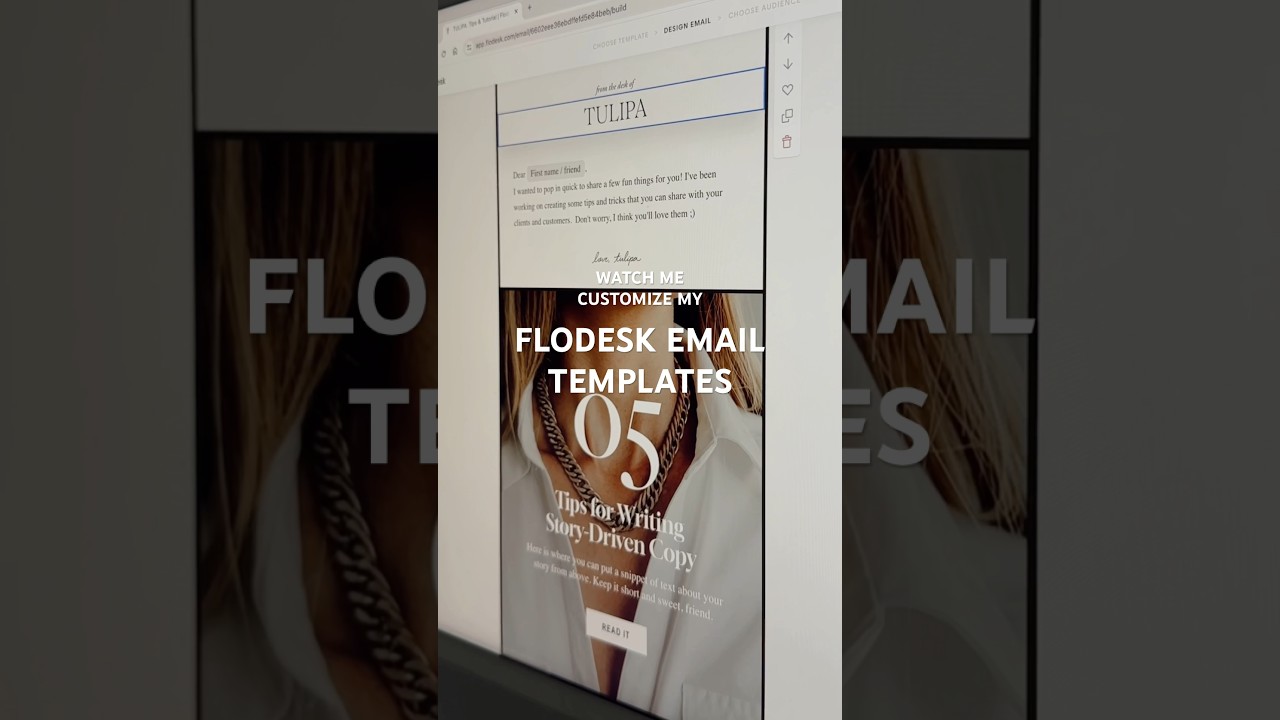 Watch me Customize my NEW. Flodesk Email Templates! Now available in the Saffron x Northfolk