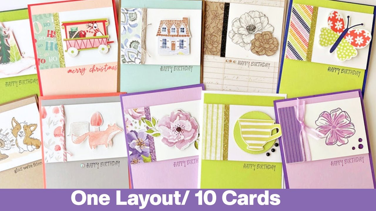 10 Cards with One Easy Layout|You will Make These Over & Over Again!