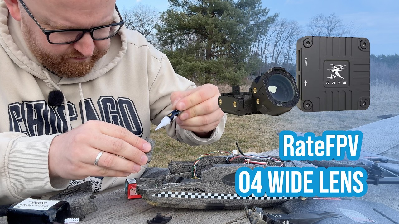 Soczewka WIDE do O4 od RateFPV. Aha, no i rozbicie VTOLA.