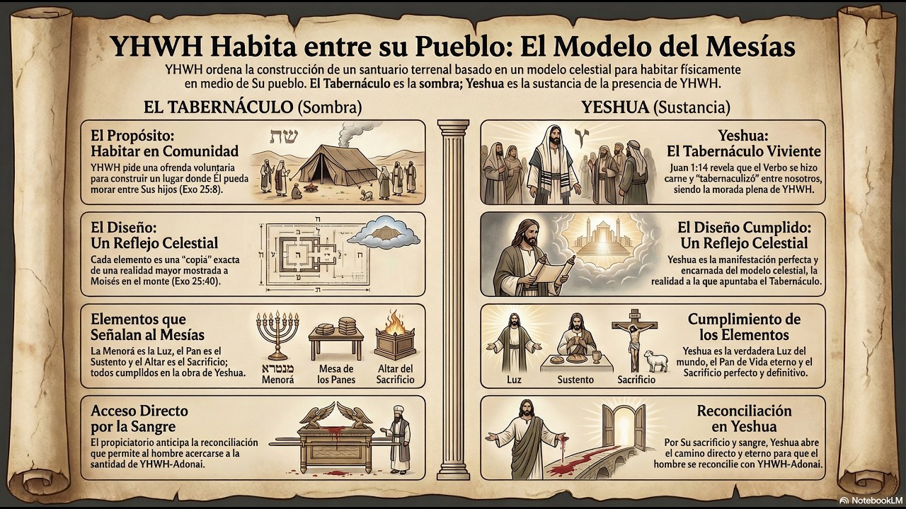 P19. Parashá Terumá | Exo 25:1–27:19 — YHWH habita entre su pueblo por medio del Mesías