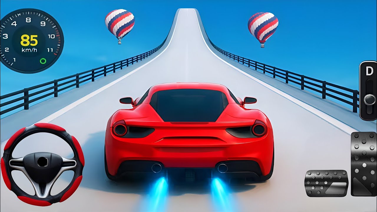 Crazy GT Stunt Car Racing impossible stunts - Gameplay 