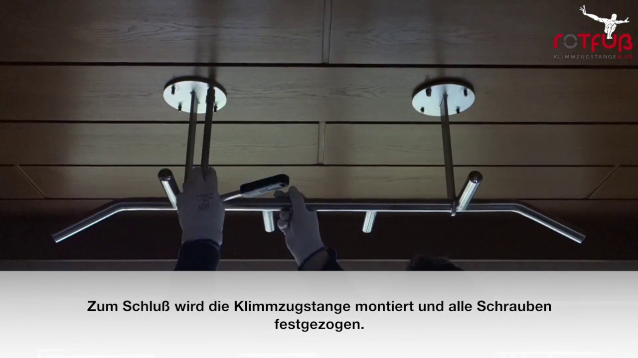 Tutorial: Wie Klimmzugstange an einer abgehängten Holzdecke befestigen?