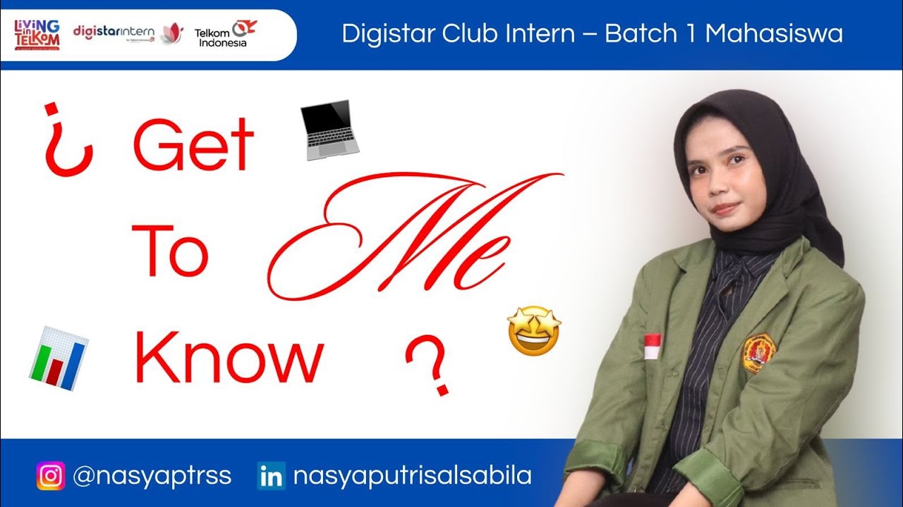 Get To Know Me! 🤩 | Video Resume - Telkom Digistar Internship | Data Analyst & Visualization