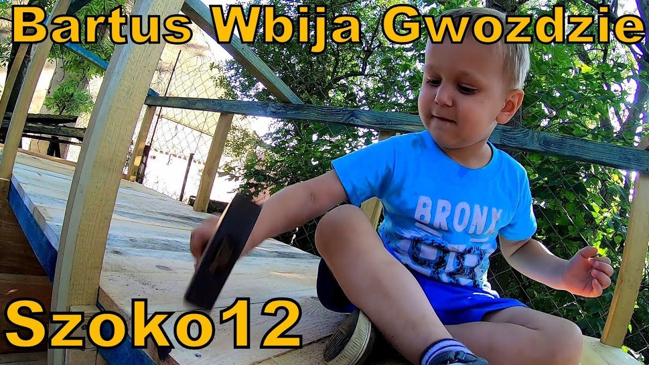 3 Letni Bartuś Wbija Gwoździe ? [Vlog#78] Kończymy klatkę dla królików :)