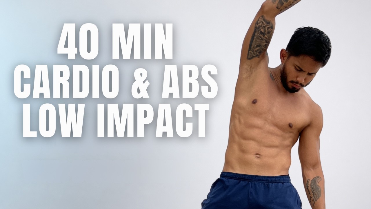 40 MIN CARDIO & ABS WORKOUT (All Standing) 🔥 No Equipment | No Jumps Home Workout