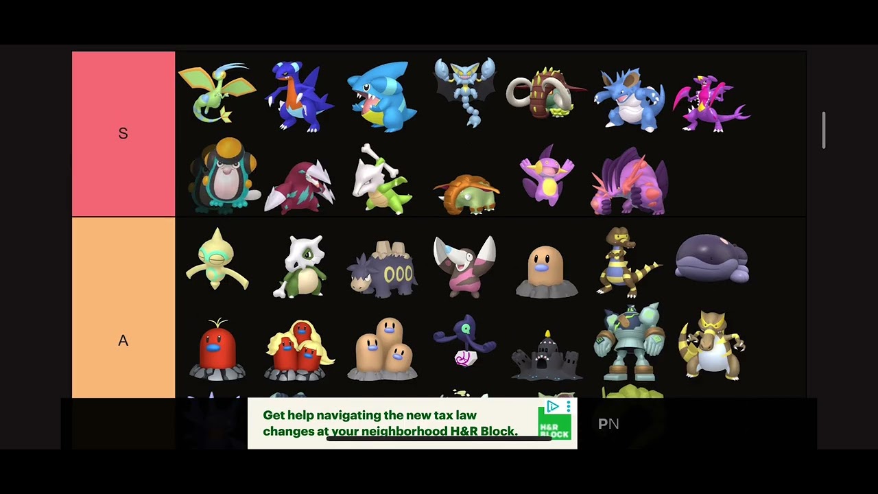 Shiny ground type Pokemon tier list 