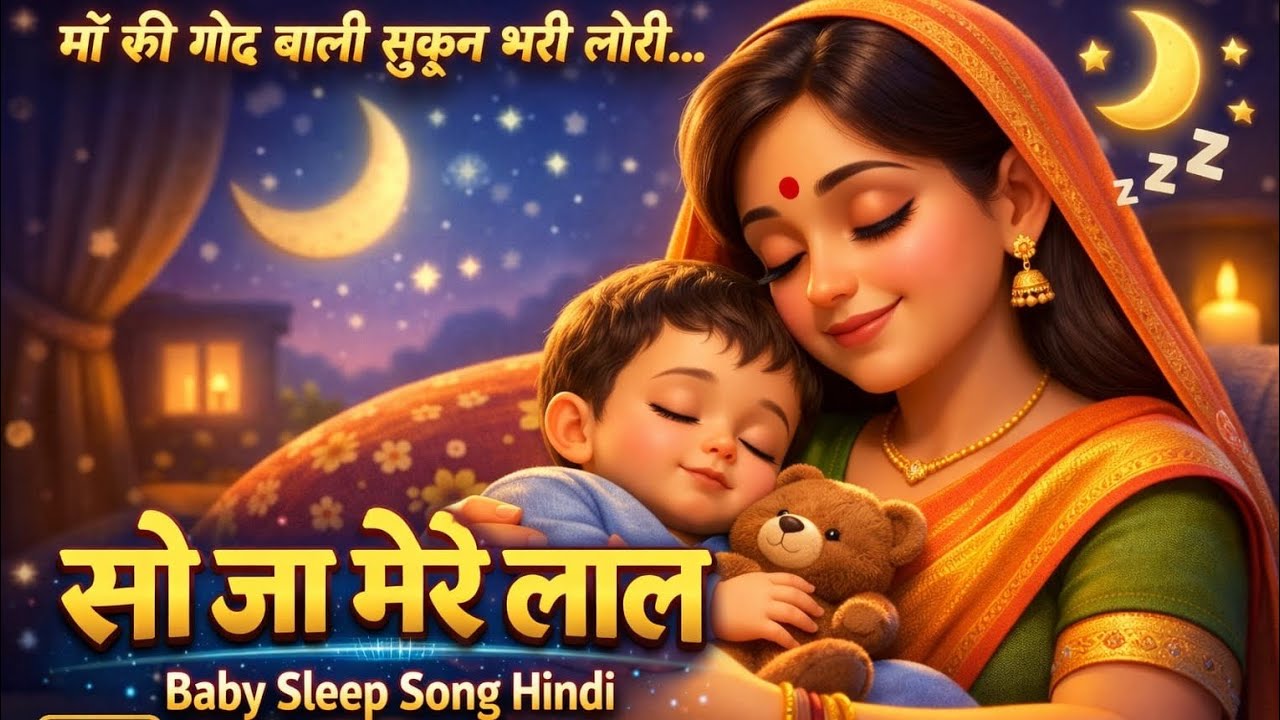 माँ की गोद वाली सुकून भरी लोरी 💤 | सो जा मेरे लाल | Baby Sleep Song Hindi