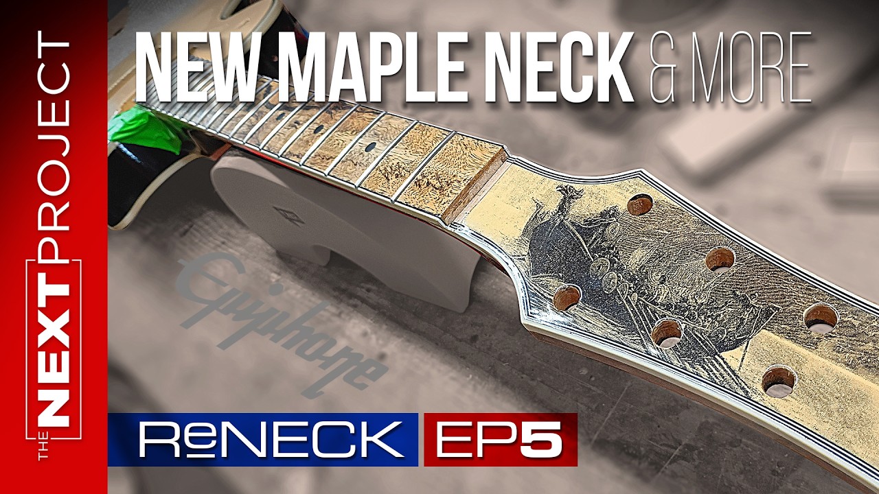 Epiphone Les Paul Guitar Reneck Project Ep5