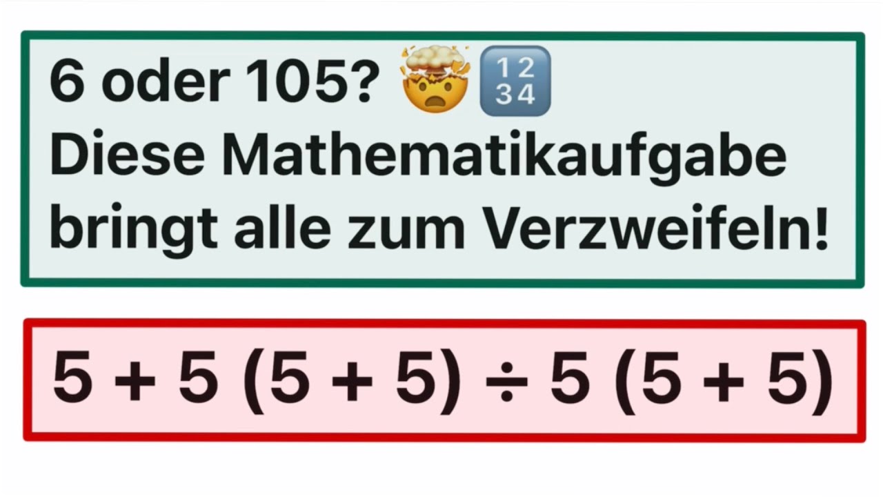 Welches Ergebnis ist richtig? Findest du die Lösung?