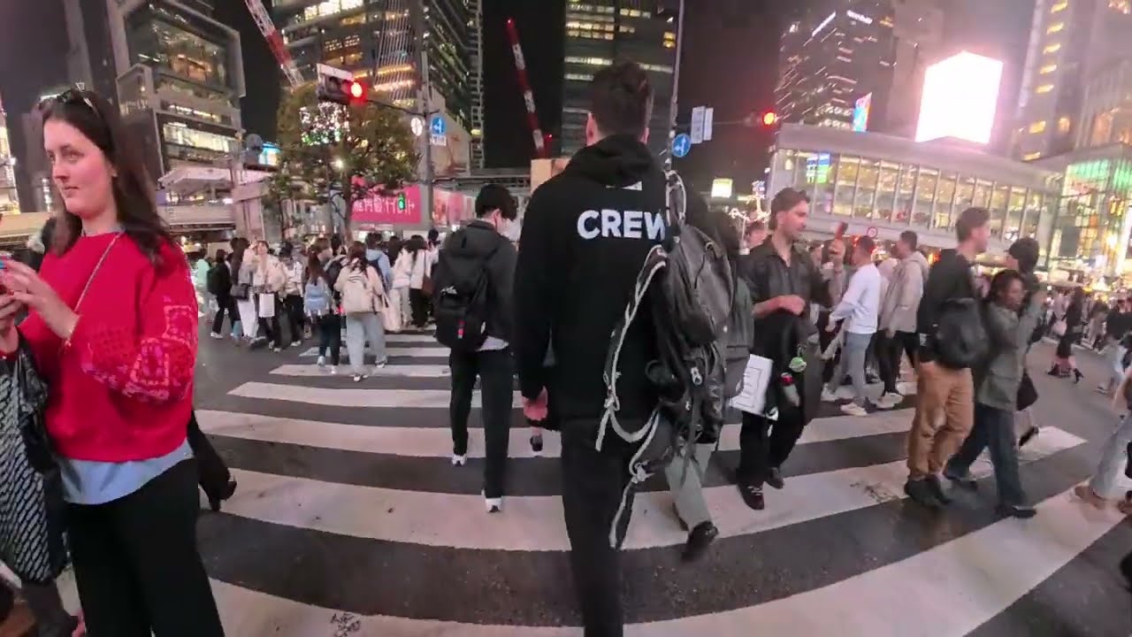 渋谷JKのセンター街、夜散歩❤️Walking night Tokyo Japan‼️