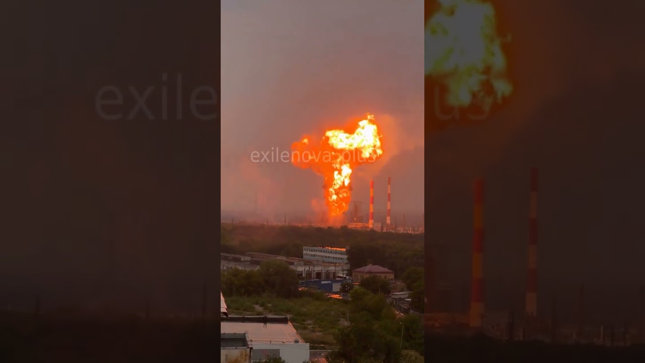🔥1700km+ Ukrainian drones visit samara oblast in russia to destroy oil refinery
