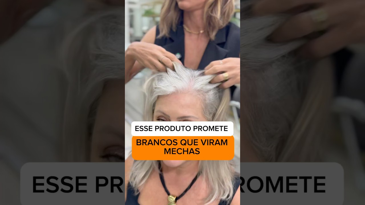 Transforme brancos em mechas sem agredir os cabelos. #cabelosbrancos #hair #cabelos