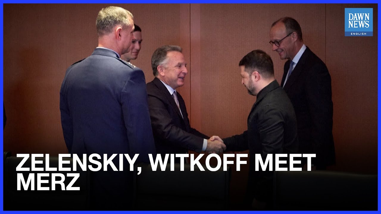 Zelensky, US Envoy Witkoff Meet Germany&rsquo;s Merz Ahead of US-Backed Peace Talks | Dawn News English