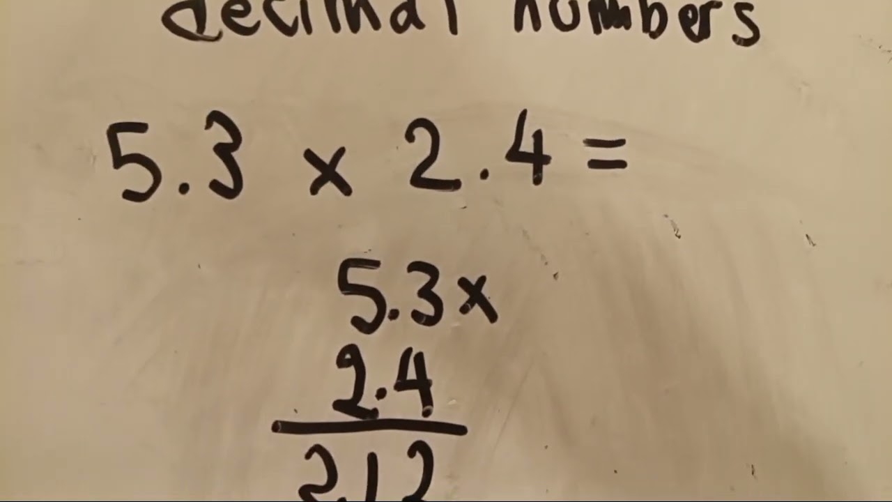 Multiplication of decimal numbers grade 7 Canada
