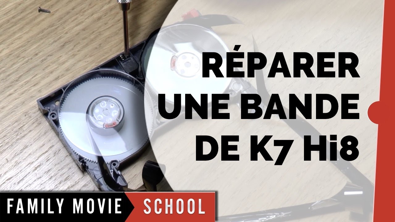 Tutoriel Comment Réparer Bande Cassette K7 Vidéo8 - Hi8 | Family Movie Paris