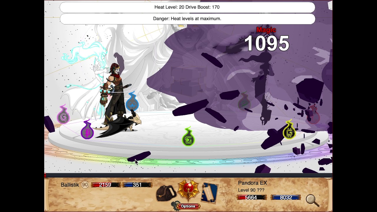 DragonFable - Technomancer vs Pandora EX (NDC, NDM)
