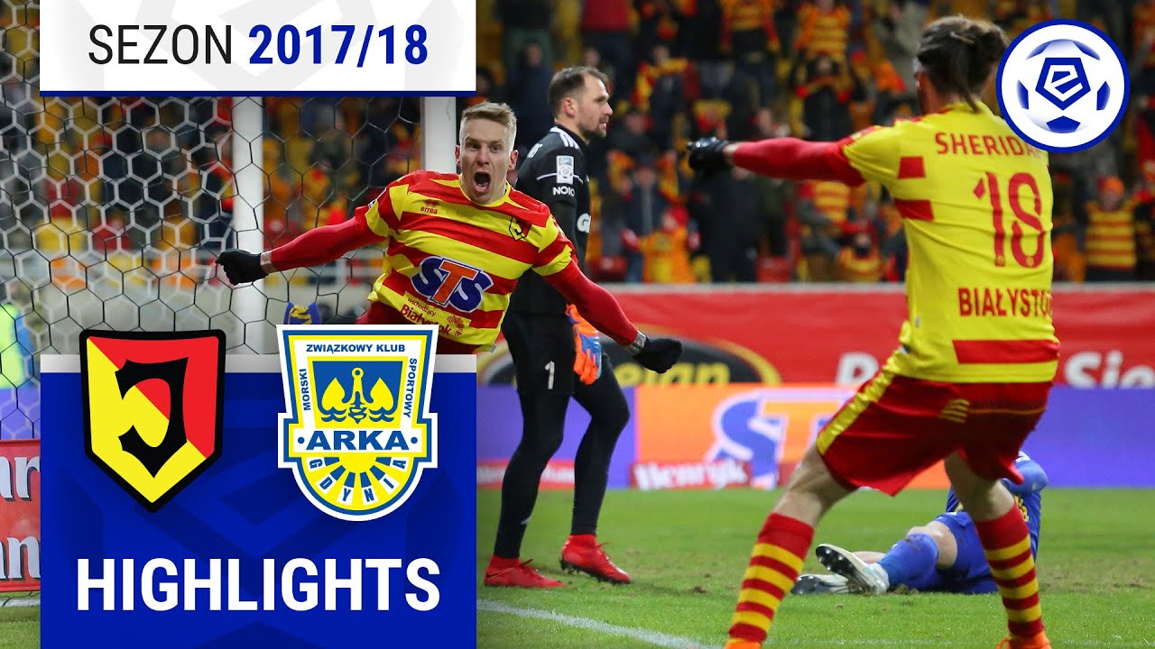 Jagiellonia Białystok - Arka Gdynia 3:2 | SKRÓT | Ekstraklasa 2017/18 | 28. Kolejka