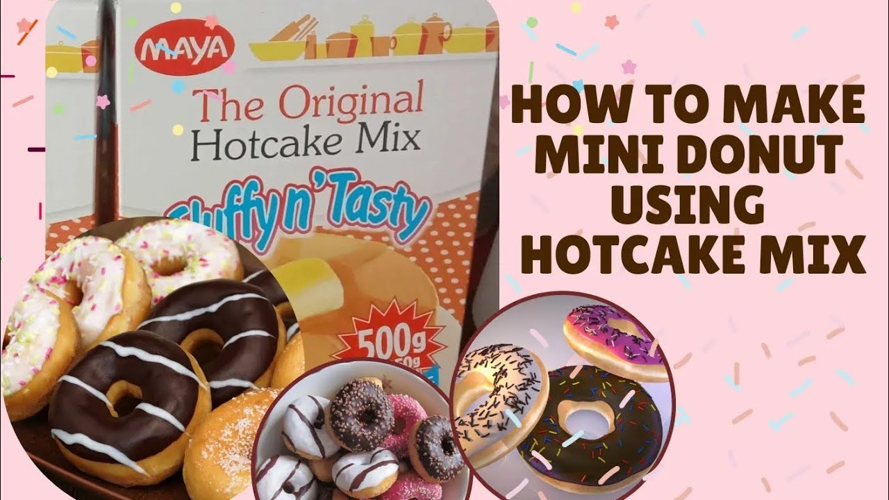 HOW TO MAKE MINI DONUT USING MAYA HOTCAKE MIX  FLUFFY AND TASTY #yummyfood #minidonuts #ytviralvideo