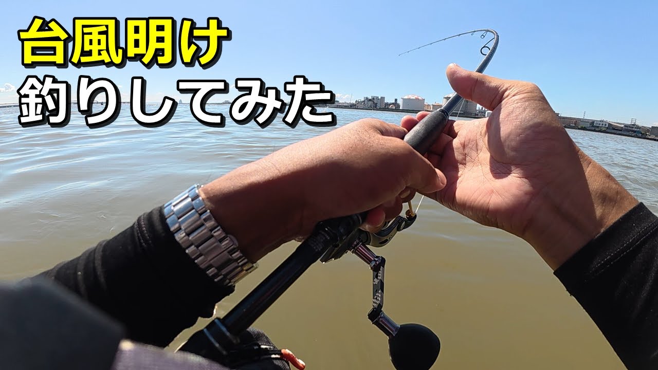 大雨の後の河口でこの濁りの中ルアー釣りしてみた