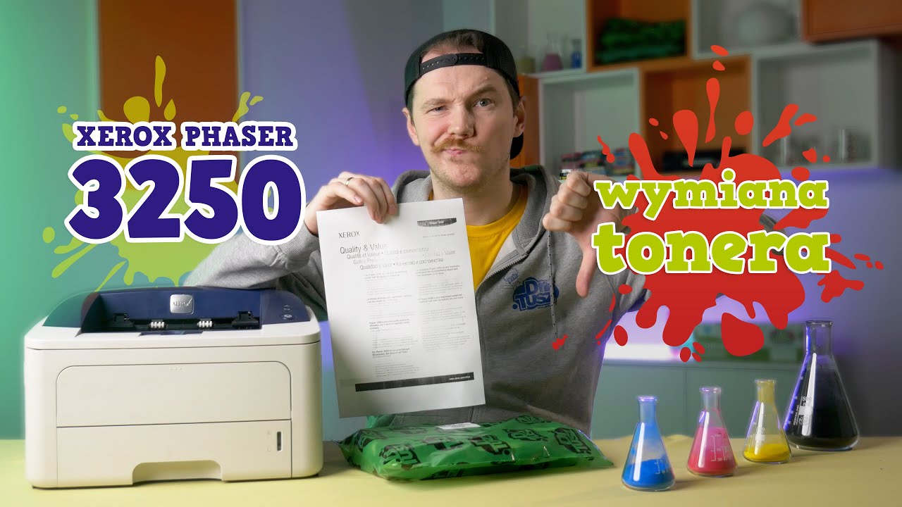 Drukarka Xerox Phaser 3250 - słaby wydruk, wymiana tonera | DrTusz.pl