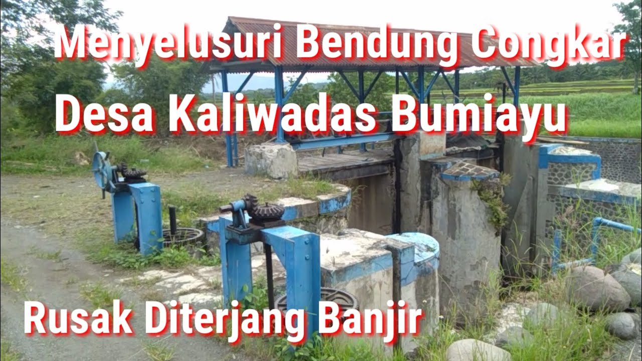 Menyusuri Bendung Congkar || Sistem Irigasi || Rusak Kena Banjir #bendungan #bumiayubrebes #irigasi