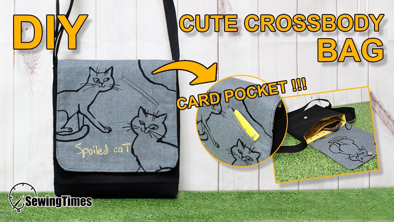 Как сшить сумка через плечо | Как сшить дамская сумка своими руками | DIY CrossbodyBag [sewingtimes]